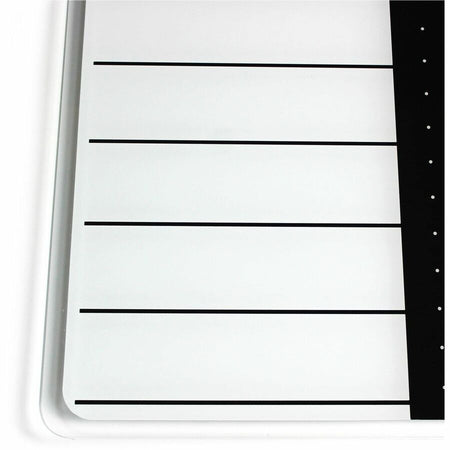 Floortex Viztex® Glacier White & Black Plan & Grid Glass Dry-Erase Board - 17" x 23" - Alternate-Image3