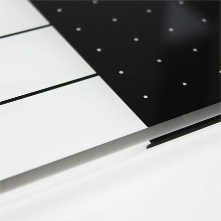 Floortex Viztex® Glacier White & Black Plan & Grid Glass Dry-Erase Board - 17" x 23" - Alternate-Image6