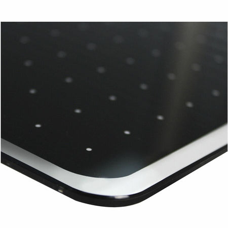 Floortex Viztex® Glacier White & Black Plan & Grid Glass Dry-Erase Board - 17" x 23" - Top