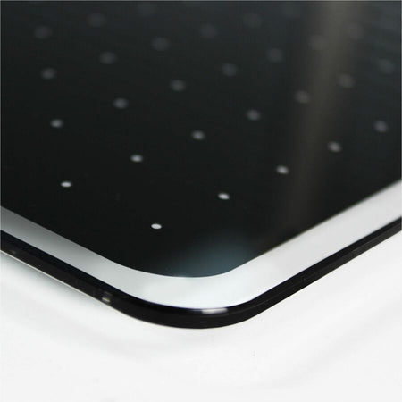Floortex Viztex® Glacier White & Black Plan & Grid Glass Dry-Erase Board - 17" x 23" - Alternate-Image2