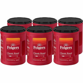 Folgers Classic Roast Coffee: Medium Ground 40.3 oz Canister - Mountain Grown - Coffee