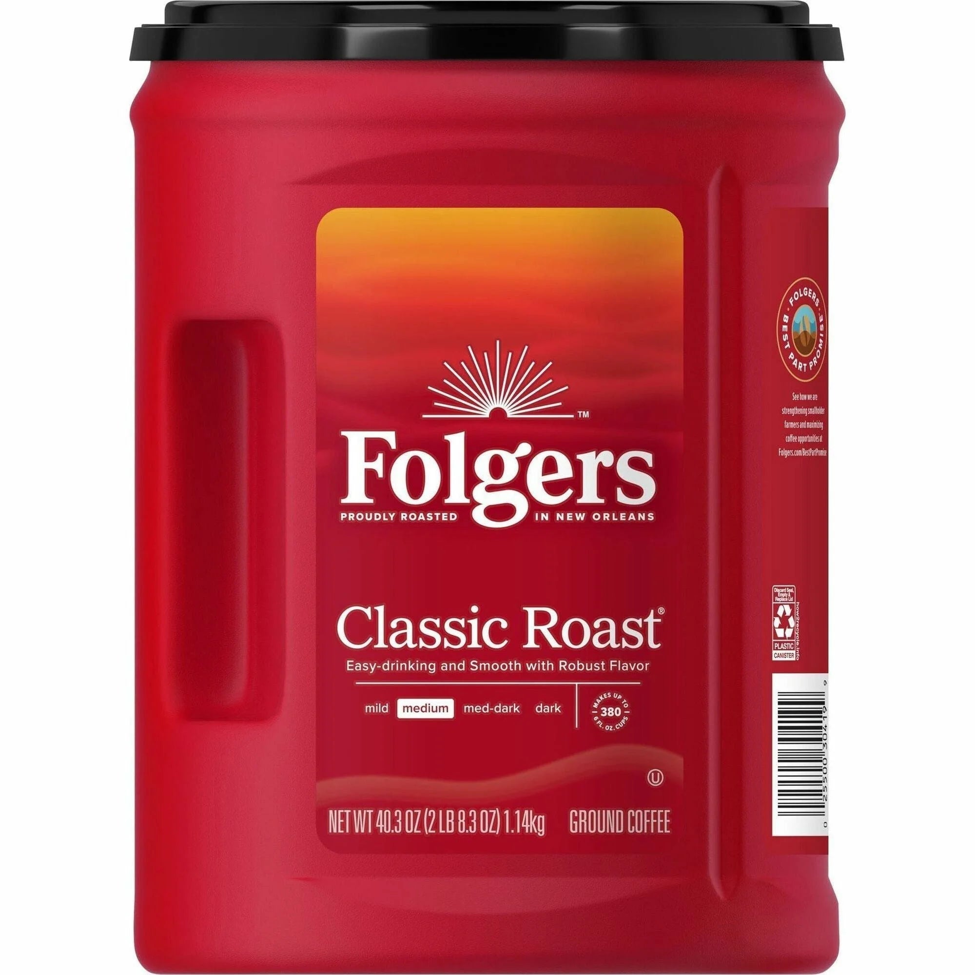 Folgers Classic Roast Coffee: Medium Ground 40.3 oz - Mountain Grown - Coffee