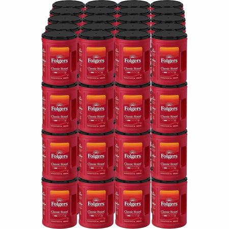 Folgers Classic Roast Coffee: Medium Ground Mountain Grown - 40.3 oz - Kosher - 210/Pallet - Coffee