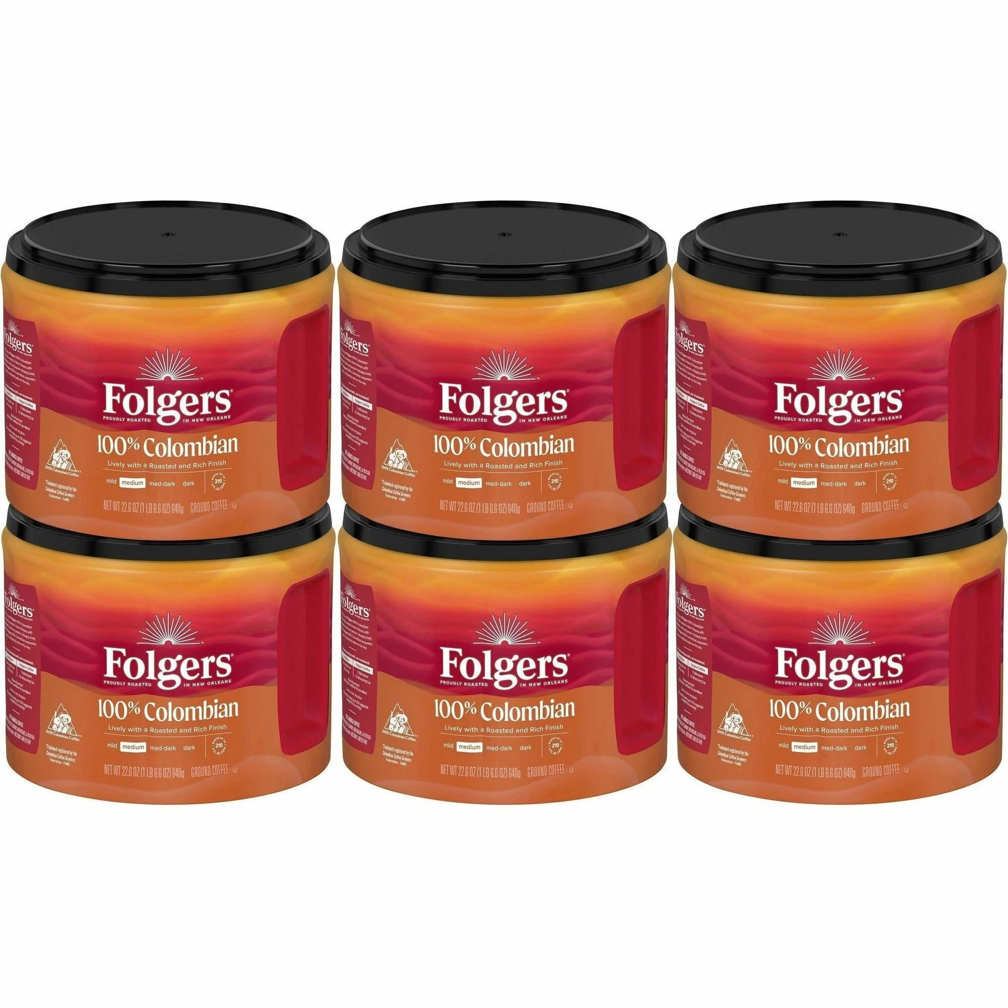 Folgers® 100% Colombian Medium Ground Coffee - 22.6 oz Canister