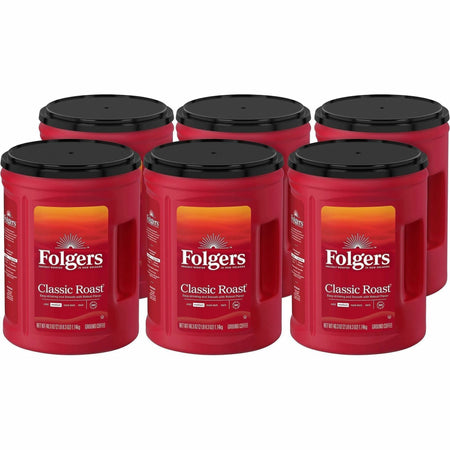 Folgers® Ground Classic Roast Coffee - Medium - 40.3 oz Per Canister - Mountain Grown - Kosher