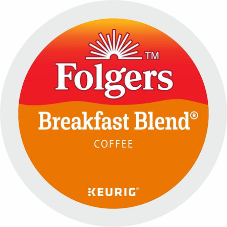 Folgers® K-Cup Breakfast Blend Coffee - Compatible with Keurig Brewer - Light/Mild - 0.2 oz Per Box - 24
