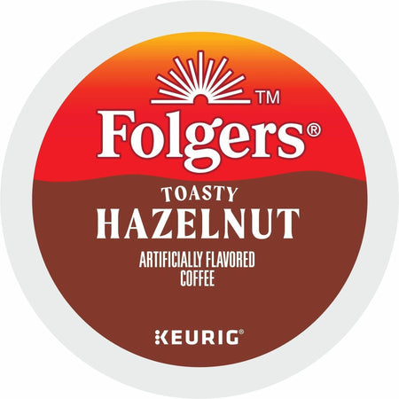 Folgers K-Cup Toasty Hazelnut Coffee 24 / Box Medium for Keurig Brewer Cream (GMT7463)