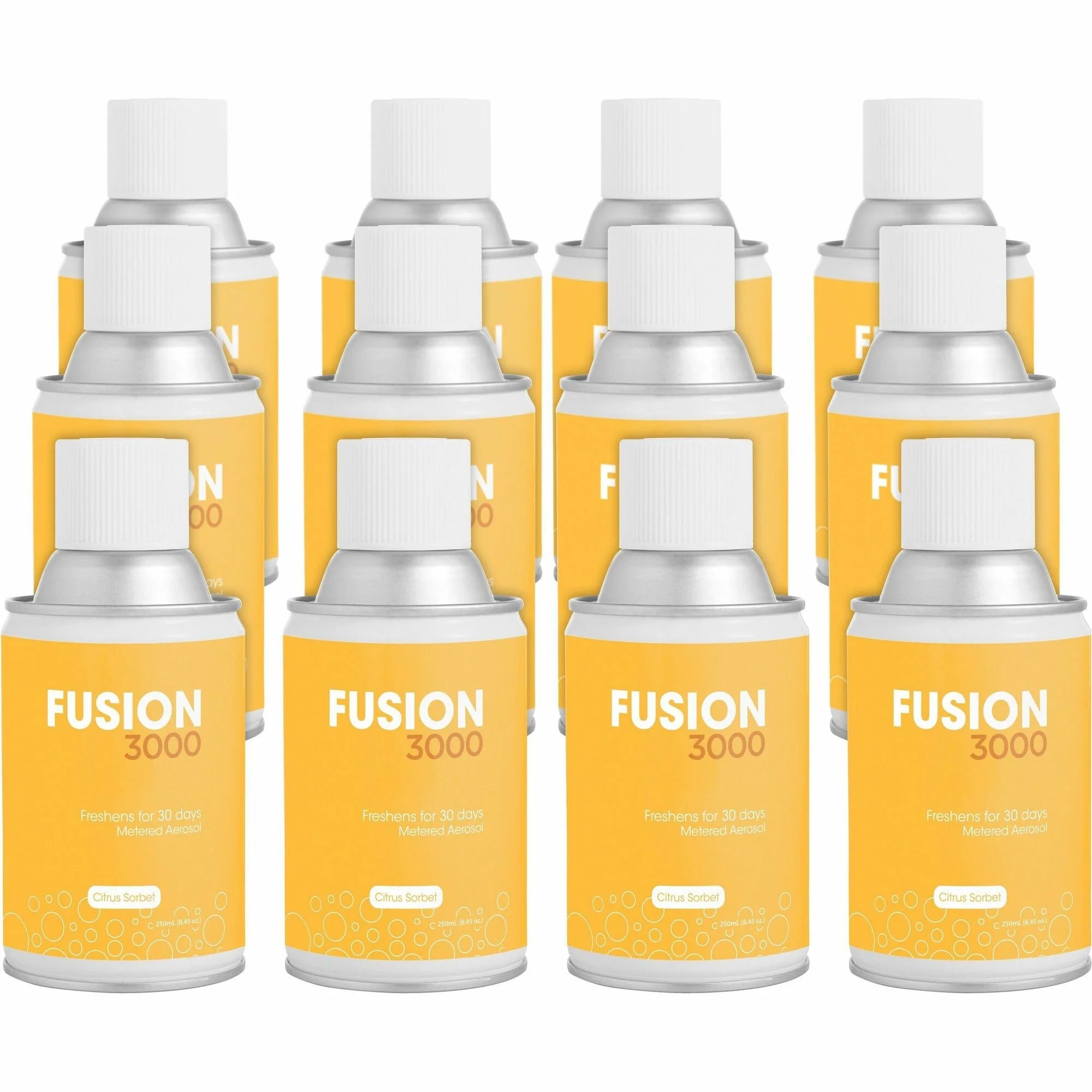 Fresh Products Fusion 3000 Metered Aerosols - Citrus Sorbet - Odor Neutralizer - Air Fresheners