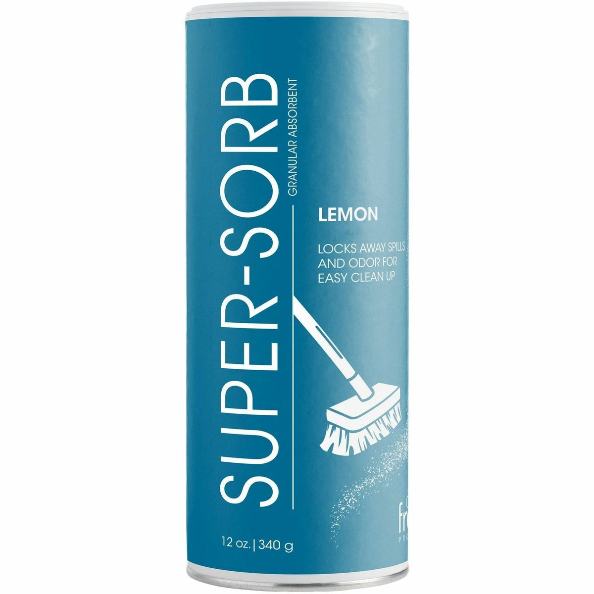 Fresh Products Super-Sorb Granular Absorbent - Lemon - 24 / Carton - Cellulose - White Blue - Spill Control & Absorbents