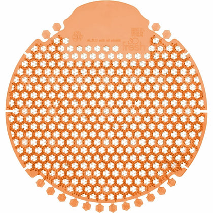 Fresh Products Wave 360 Urinal Screens: 60-Day Lasting Odor Control - Orange - Screens / Mats