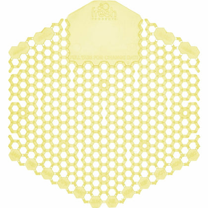 Fresh Products Wave 3D Urinal Screen: 30-Day Lasting Odor Control - Yellow - Screens / Mats