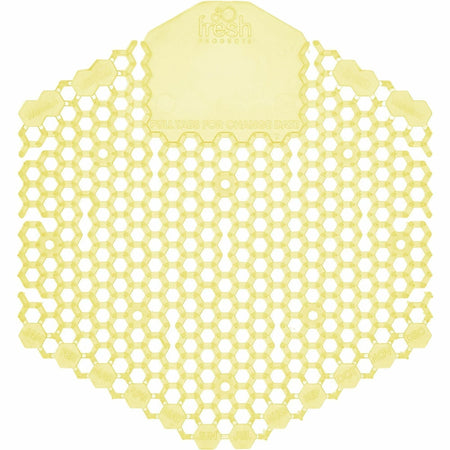 Fresh Products Wave 3D Urinal Screen: 30-Day Lasting Odor Control - Yellow - Screens / Mats