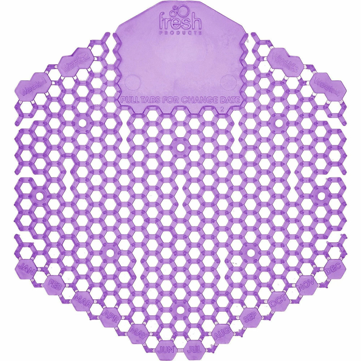 Fresh Products Wave 3D Urinal Screen: 30-Day Lasting Odor Control - Purple - Screens / Mats
