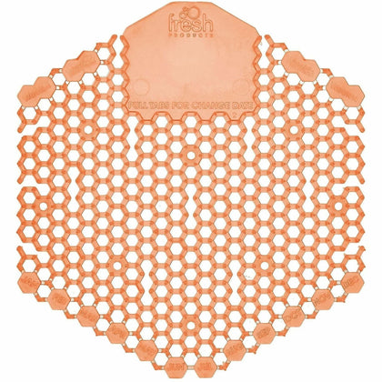 Fresh Products Wave 3D Urinal Screen - 30-Day Lasting Odor Control - Orange - Screens / Mats