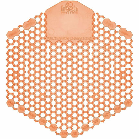 Fresh Products Wave 3D Urinal Screen - 30-Day Lasting Odor Control - Orange - Screens / Mats