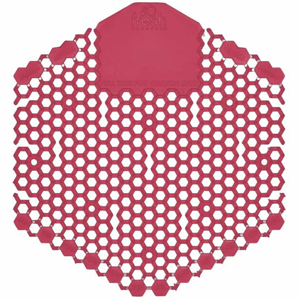 Fresh Products Wave 3D Urinal Screen - 30-Day Lasting Odor Control - Red - Screens / Mats