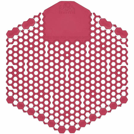 Fresh Products Wave 3D Urinal Screen - 30-Day Lasting Odor Control - Red - Screens / Mats
