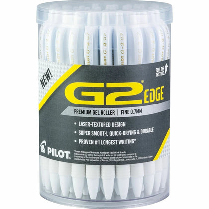 G2 Edge Gel Pen: 0.7mm Fine Point Black Ink Gel-based - Refillable & Retractable - Pens