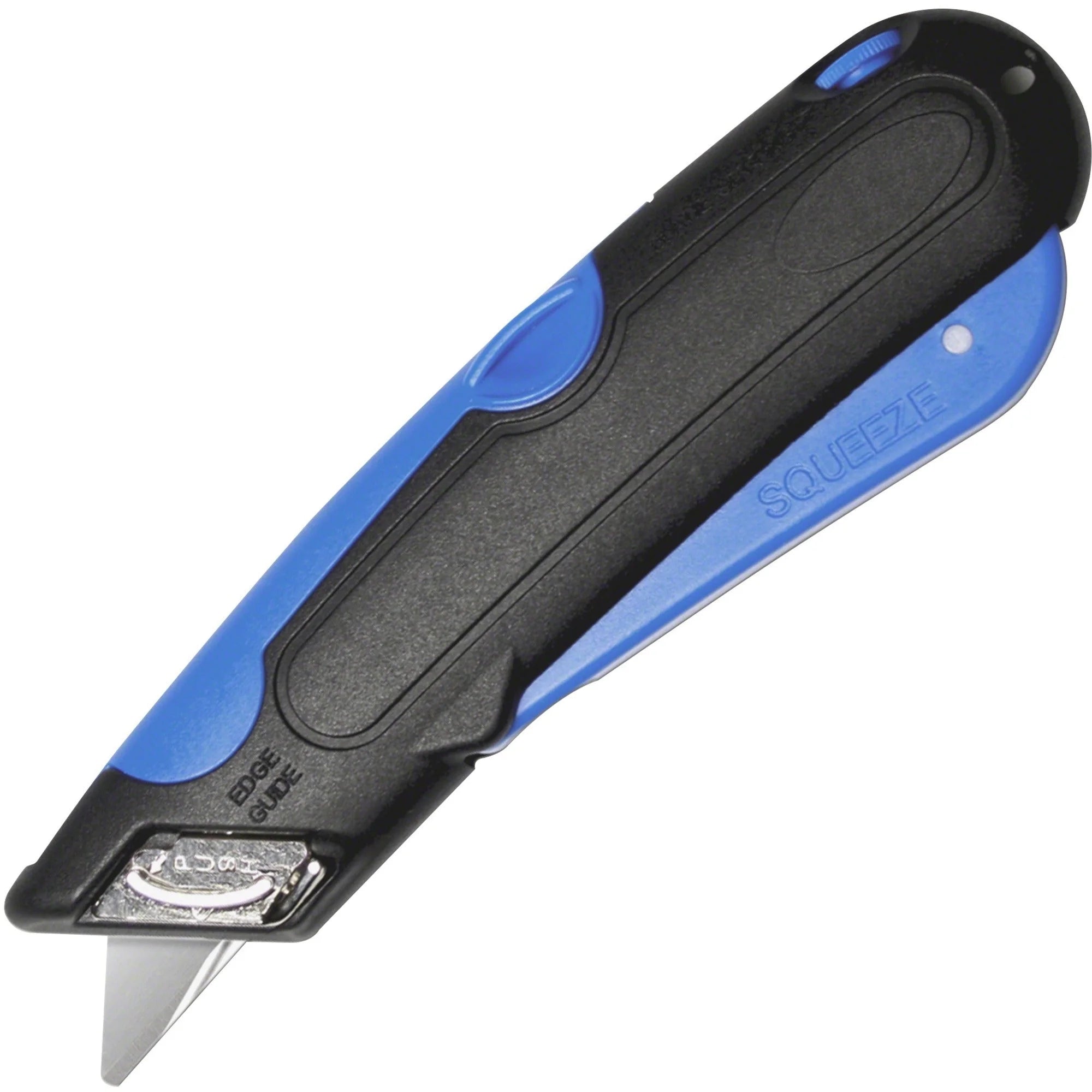 Garvey Cosco EasyCut Carton Cutter - Self-Retracting Blade Stainless Steel - Blue/Black - Utility Knives & Cutters