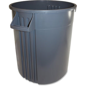 Gator Plus 32-Gallon Vented Container: Crush Resistant Round Bin - Waste Containers & Lids