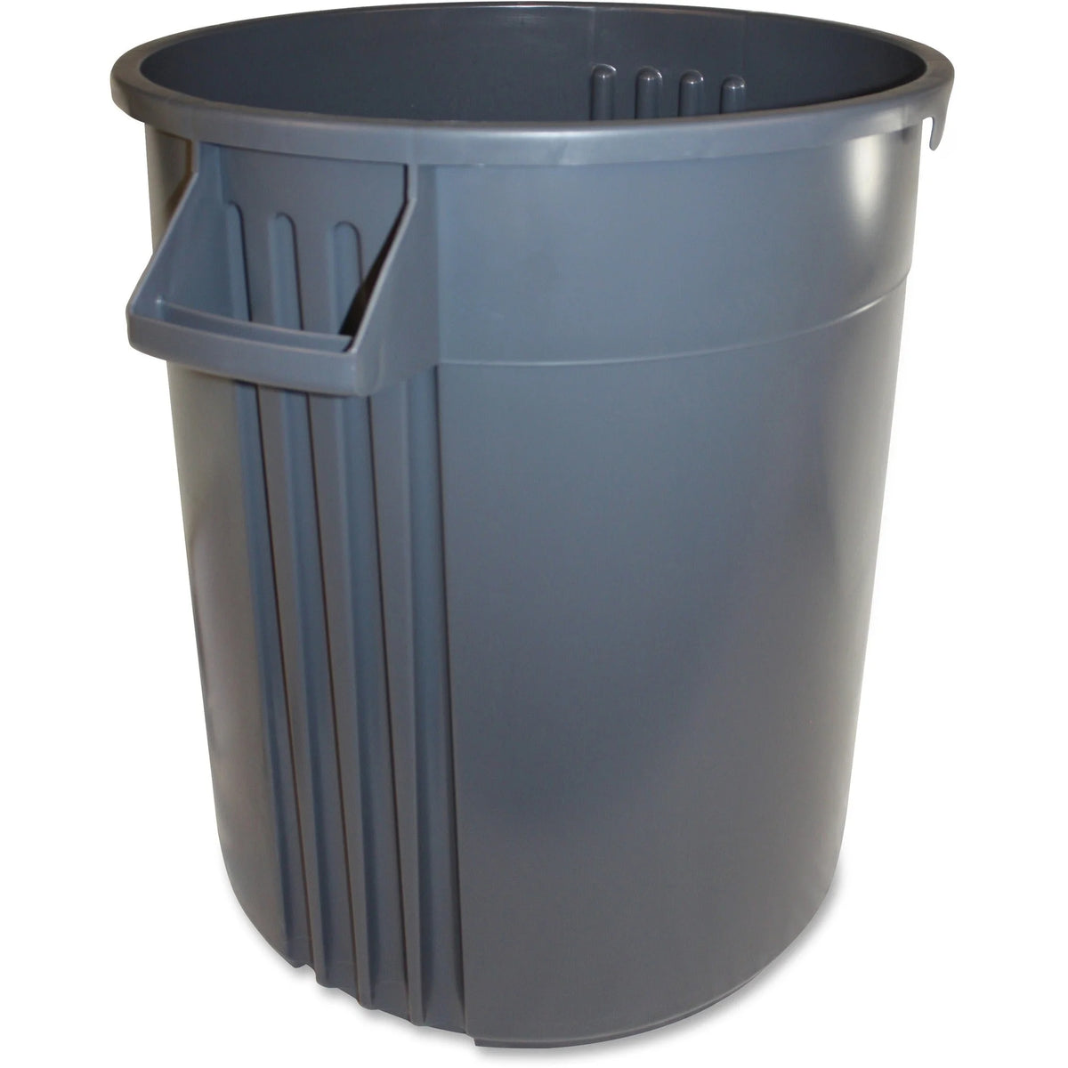 Gator Plus 32-Gallon Vented Container: Crush Resistant Round Bin - Waste Containers & Lids