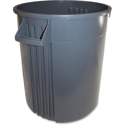 Gator Plus 32-Gallon Vented Container: Crush Resistant Round Bin - Waste Containers & Lids