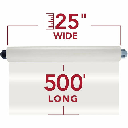 GBC EZ Load Blue End Cap Laminating Roll Film - 25’’ x 500 ft - 1.70 mil - Glossy - Clear - Supplies