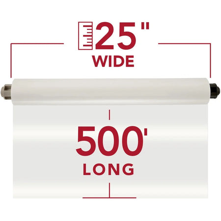 GBC EZ Load Gray End Cap Laminating Roll Film - Glossy 25’’ x 500 ft - Classroom Clear - Supplies
