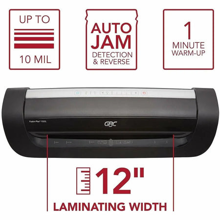 GBC Fusion 7000L Laminator: 12’’ Pouch 10 mil Thickness Auto Reverse - Laminators