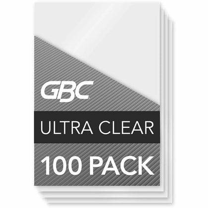 GBC HeatSeal LongLife Laminating Pouches - 2.56’’ x 3.75’’ 10 mil - Glossy Finish - UV Resistant - 100/Box - Supplies