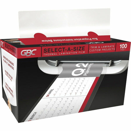GBC Select-A-Size Thermal Lamination Film - 9’’ x 100 ft - Clear - ID Badge - Laminating Supplies