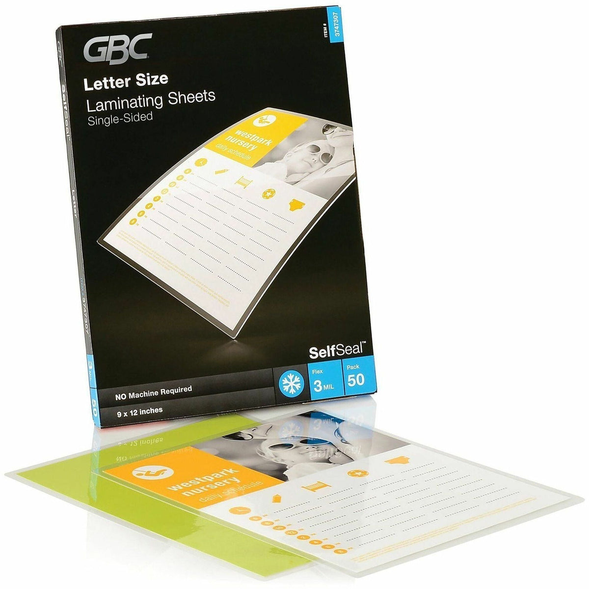 GBC Self-Sealing Single-Sided Laminating Sheets - 2000
