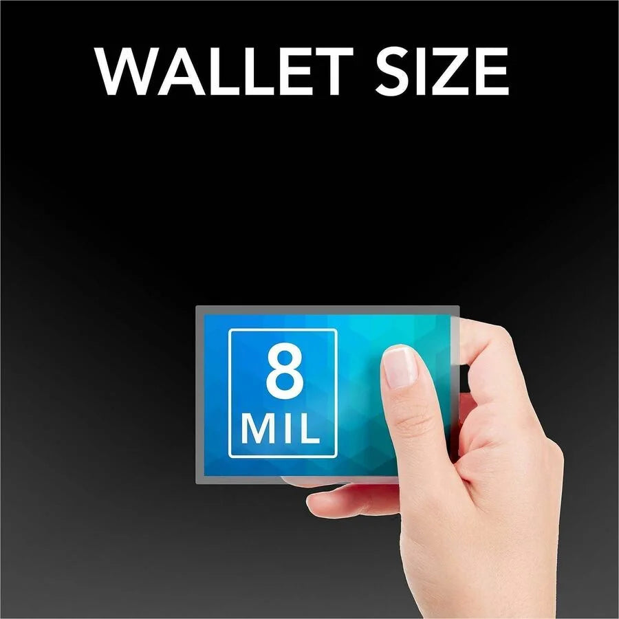GBC Self Sealing Wallet-size Laminating Pouches - Glossy 8 mil - 10 Pack - Supplies