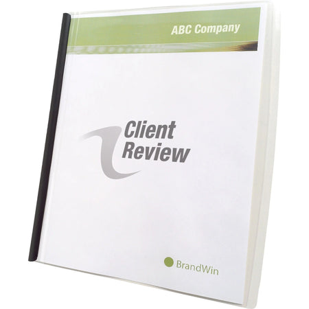 GBC Slide ’n Bind Report Cover: Frost 8.5’’ x 11’’ 20 Sheets - Durable - 10/Pack - Covers