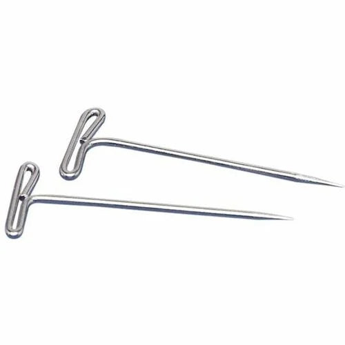 Gem Office Products T-Pins: 2’’ Nickel Steel Pins - 100/Box - Board & Easel Accessories