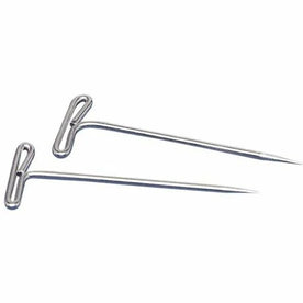 Gem Office Products T-Pins: 2’’ Nickel Steel Pins - 100/Box - Board & Easel Accessories