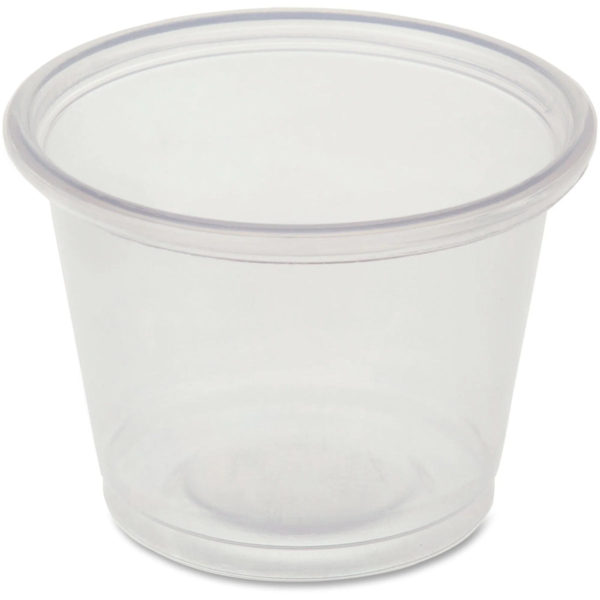 Genuine Joe 1 oz Portion Cups: Clear Polystyrene for Beverages & Sauces - Food Storage