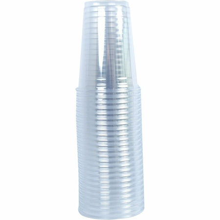 Genuine Joe 10 oz Clear Plastic Cups - fl - Cold Drink Beverage - 25/Pack - 20 / Carton