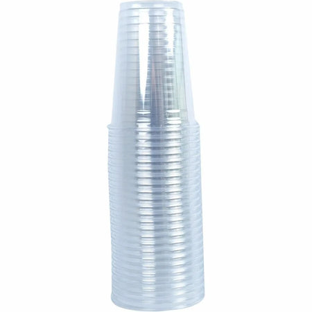 Genuine Joe 10 oz Clear Plastic Cups - fl - Cold Drink Beverage - 25/Pack - 20 / Carton