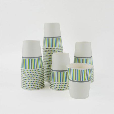 Genuine Joe 10 oz Hot Beverage Cups - fl - Assorted - Paper - Chocolate Cappuccino Tea Coffee - 50/Pack