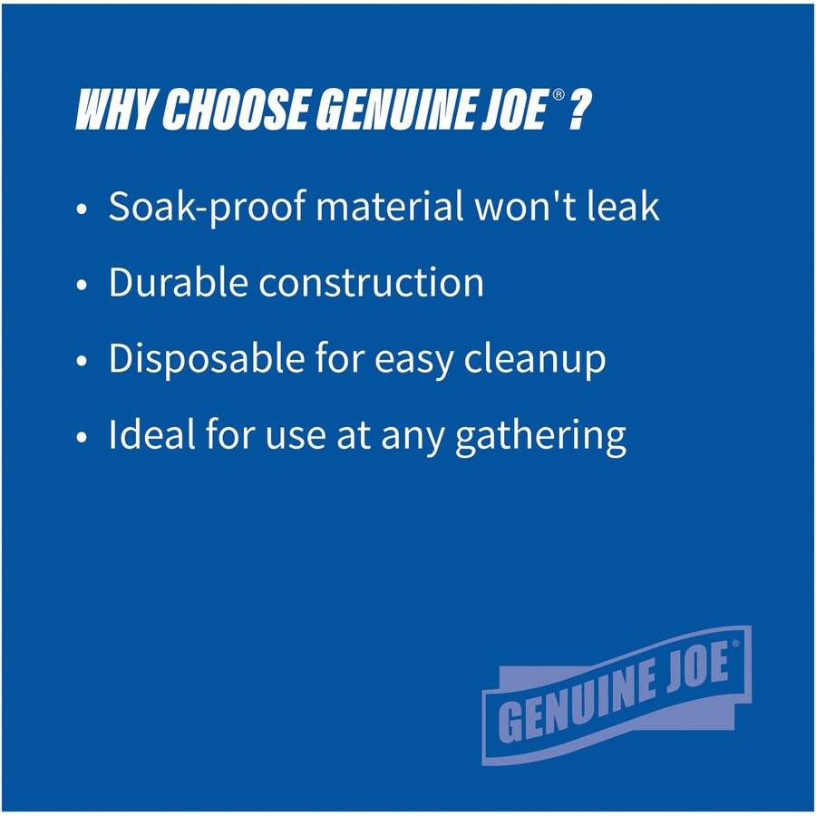 Genuine Joe 10" Printed Paper Plates - Alternate-Image2