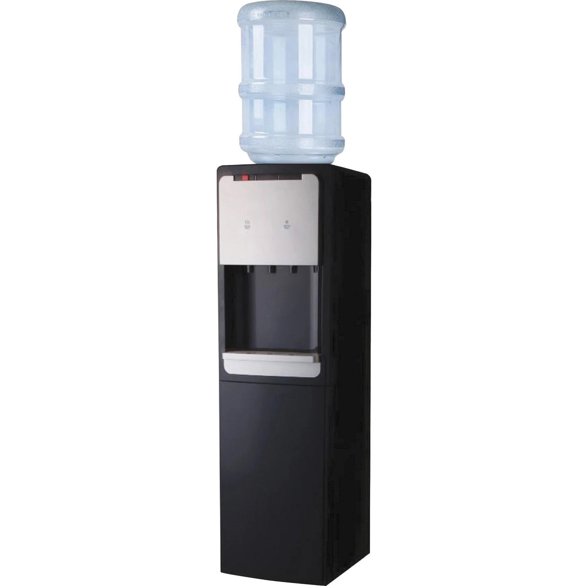 Genuine Joe 110-volt Water Cooler 1.32 gal Black Silver 38’’ x 13.4’’ 12.3’’ (GJO22554) - Dispensers & Filters