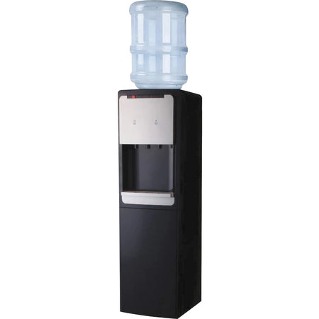 Genuine Joe 110-volt Water Cooler 1.32 gal Black Silver 38’’ x 13.4’’ 12.3’’ (GJO22554) - Dispensers & Filters