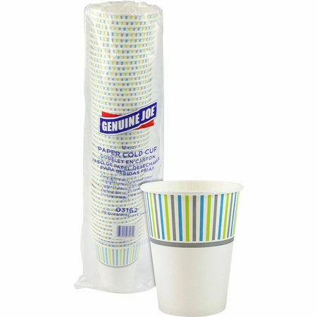 Genuine Joe 12 oz Cold Cups: Paper Cups for Drinks - 50/Pack