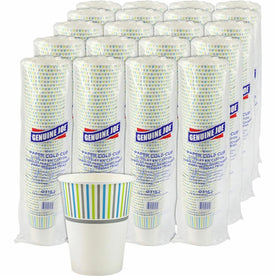 Genuine Joe 12 oz Cold Cups - 50 / Pack - 20 / Carton - White - Paper - Beverage