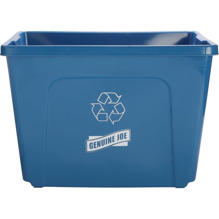Genuine Joe 14-Gallon Recycling Bin - Front