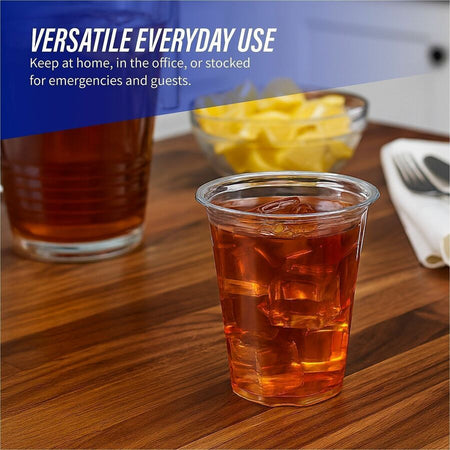 Genuine Joe 16 oz Clear Plastic Cups - fl - Cold Drink Beverage - 25/Pack - 20 / Carton