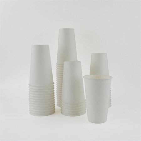 Genuine Joe 16 oz Disposable Hot Cups - fl - White - Polyurethane - Coffee Drink Picnic Company Tea Chocolate