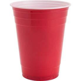 Genuine Joe 16 oz Party Cups - fl - Red - Plastic - Cold Drink - 50 / Pack