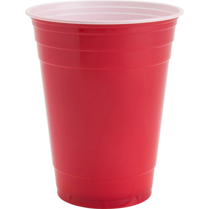 Genuine Joe 16 oz Red Party Cups - Plastic - 50 Pack